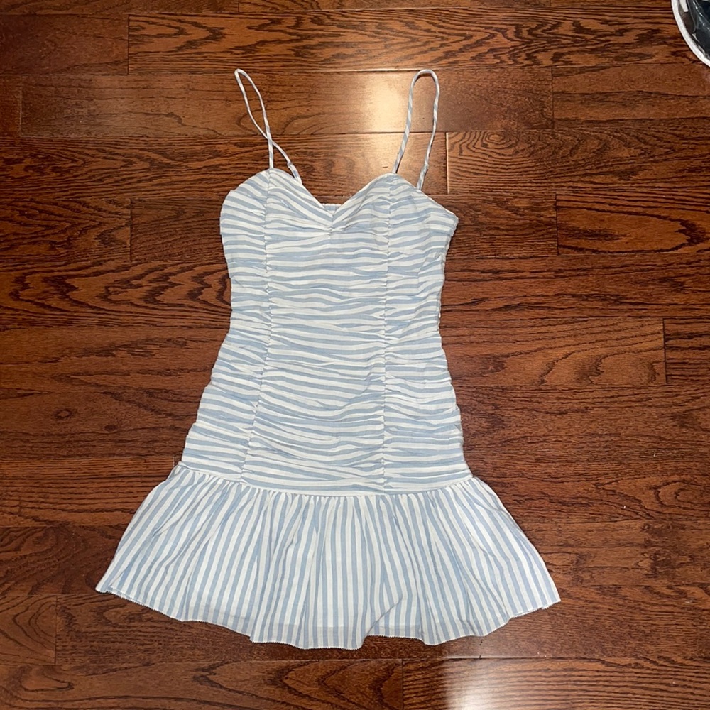 SAYLOR Striped Audrey Sweetheart Dress XS. NWOT.
